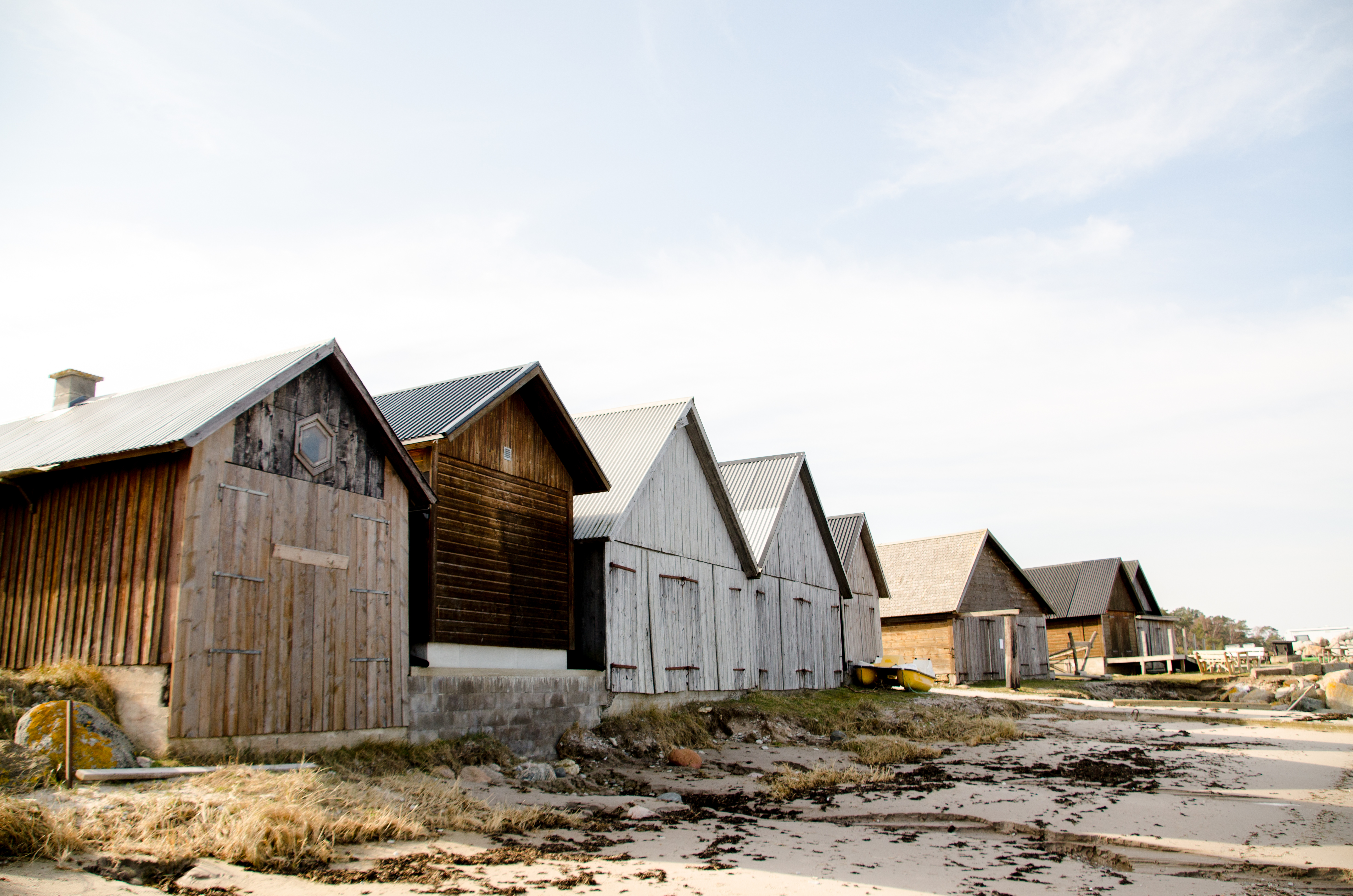 Stugor vid stranden